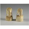 Image 1 : AFRICAN IVORY FEMALE BUST FIGURINES