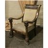 Image 1 : CIRCA 1900 WALNUT BAROQUE CARVED ARMCHAIR
