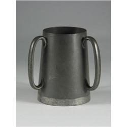 NAPPIN BROTHERS PEWTER THREE HANDLE TANKARD