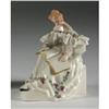 Image 1 : LENOX PORCELAIN FIGURINE READING LADY GREEN MARK