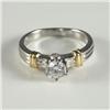 Image 1 : DIAMOND AND PLATINUM ENGAGEMENT RING