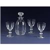 Image 1 : LALIQUE SAINT-HUBERT DECANTER AND WINE GLASSES