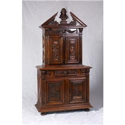 FRENCH 19TH CENTUY WALNUT NEO RENAISSANCE CUPBOARD