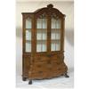 Image 1 : DUTCH 19TH CENTURY BOMBE SHAPE CHINA CABINET