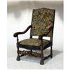 Image 1 : ENGLISH CHARLES II STYLE WALNUT ARMCHAIR