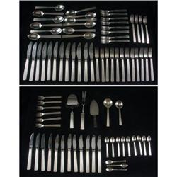 GEORG JENSEN STERLING FLATWARE SERVICE
