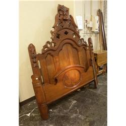 CIRCA 1880 WALNUT NEO RENAISSANCE BED