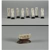 Image 1 : 7 SAGES CHINESE IVORY CARVINGS 1950S