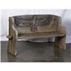Image 1 : CARVED WOOD BENCH SPREAD EAGLE VINTAGE