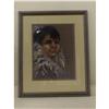 Image 1 : JOANN FLESCH PASTEL DRAWING NATIVE AMER.
