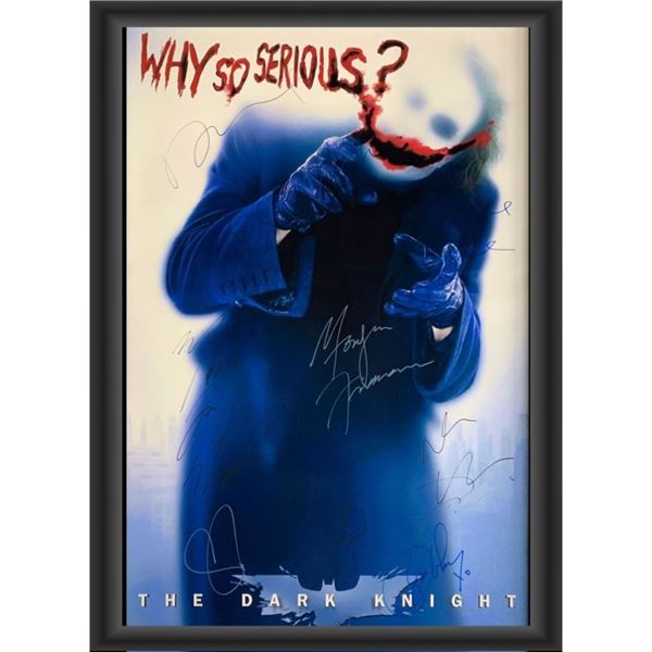 Signed Dark Knight - Why So Serious? Movie Poster