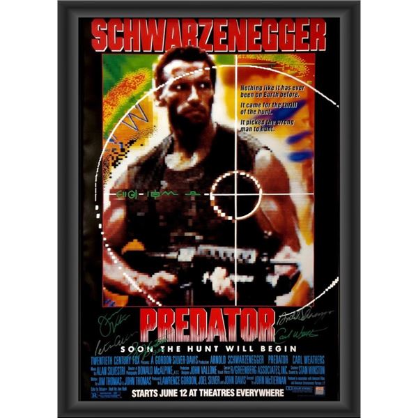 Signed Predator Movie Poster