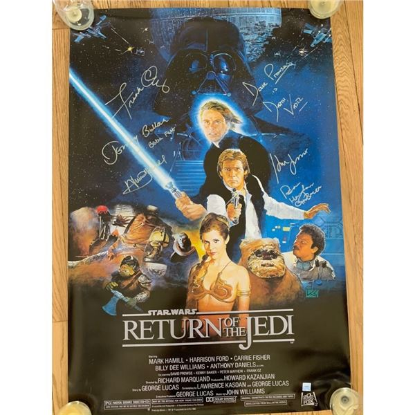 Signed The Return Of The Jedi Movie Poster
