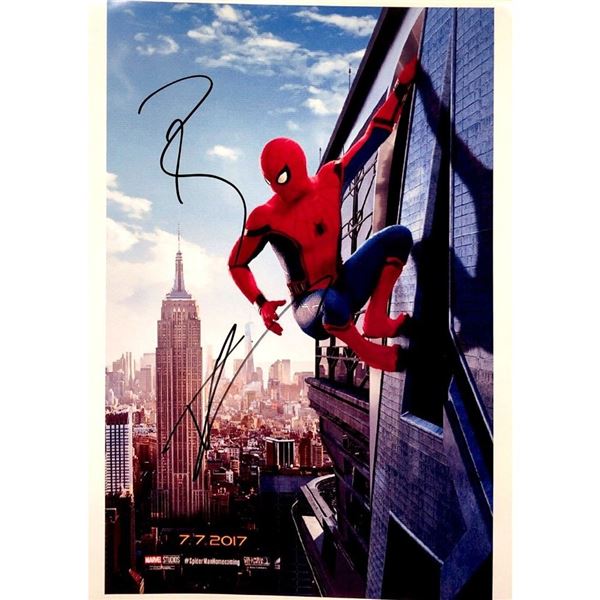 Signed Spiderman Homecoming Photograph