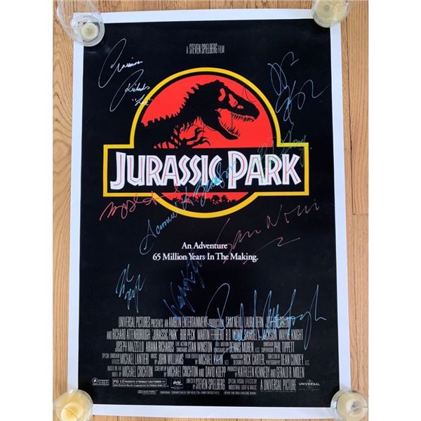 Signed Jurassic Park Movie Poster
