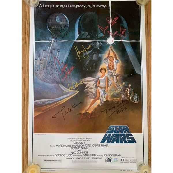 Signed Star Wars Movie Poster