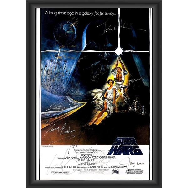 Signed Star Wars A New Hope Movie Poster