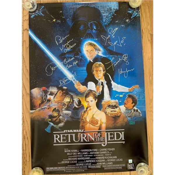 Signed The Return Of The Jedi Movie Poster