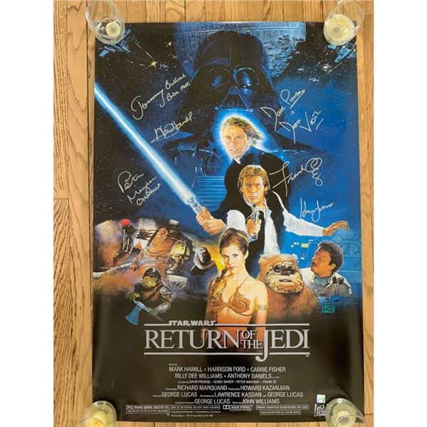 Signed The Return Of The Jedi Movie Poster