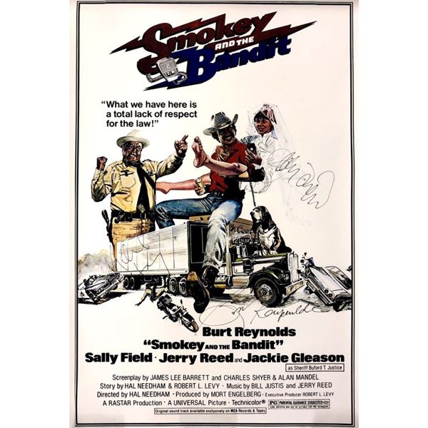 Signed Smokey And The Bandit Poster