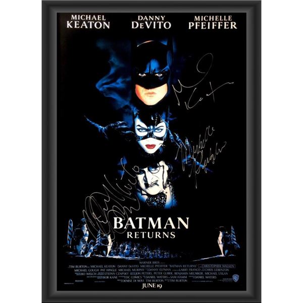 Signed Batman Returns Movie Poster