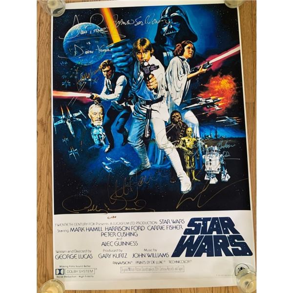 Signed Star Wars Movie Poster