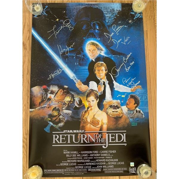 Signed The Return Of The Jedi Movie Poster