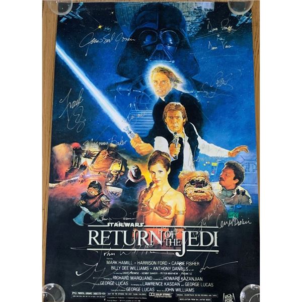 Signed The Return Of The Jedi Movie Poster