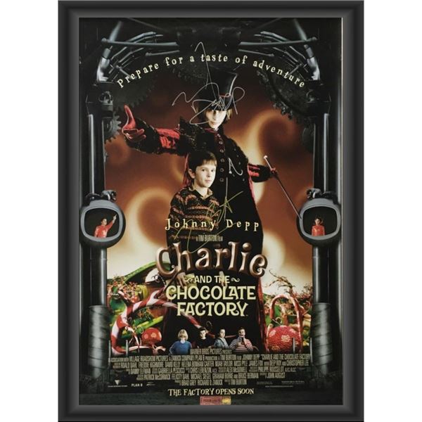 Signed Charlie and the Chocolate Factory Movie Poster