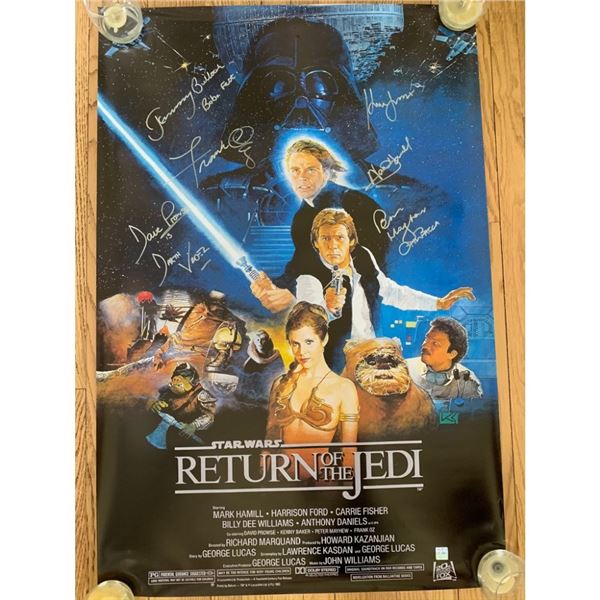 Signed The Return Of The Jedi Movie Poster