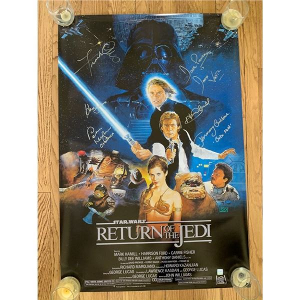 Signed The Return Of The Jedi Movie Poster