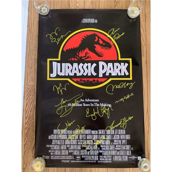 Signed Jurassic Park Movie Poster