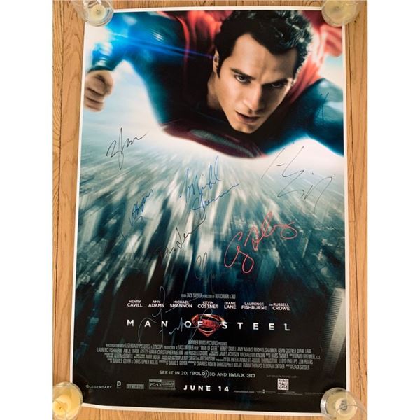 Signed Man of Steel Movie Poster