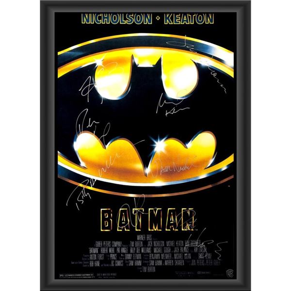 Signed Batman Movie Poster (Framed)