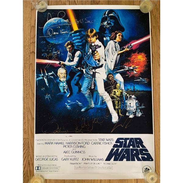 Signed Star Wars Movie Poster