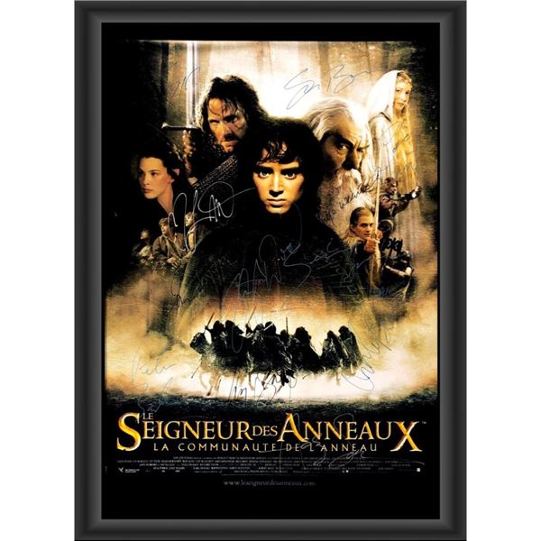 Signed Lord Of The Rings Movie  Poster