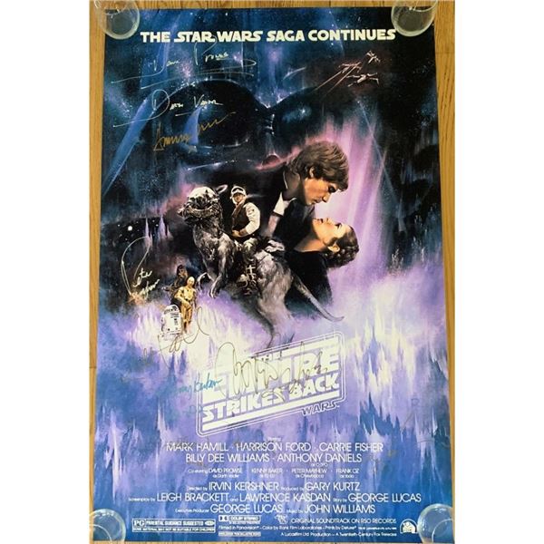 Signed The Empire Strikes Back Movie Poster