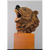 Image 1 : Roaring Bear on a Wood Pedestal - by Amy and Addy