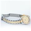 Image 8 : Rolex Ladies 2 Tone Champagne Diamond Lugs & Pyramid Datejust Wriswatch