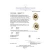 Image 5 : 4.85 ctw Round Mixed Yellow Zircon And Round Brilliant Cut Diamond Ring - 18KT Y