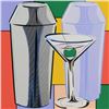 Image 2 : Steve Kaufman (1960-2010), "My Martini" Hand Embellished Limited Edition Silkscr
