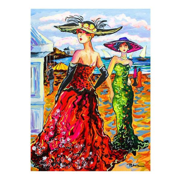 Patricia Govezensky, "Beach Wedding in Paris" Original Acrylic on Canvas with Le