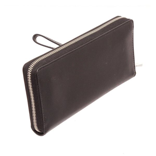 Michael Kors Black Leather Money Pieces Travel Continental Star Wallet