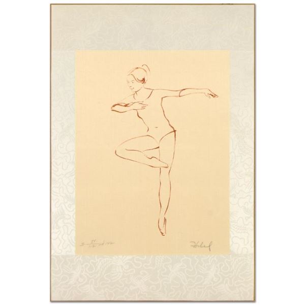 Edna Hibel (1917-2014), "Pirouette" Limited Edition Lithograph, Numbered and Han