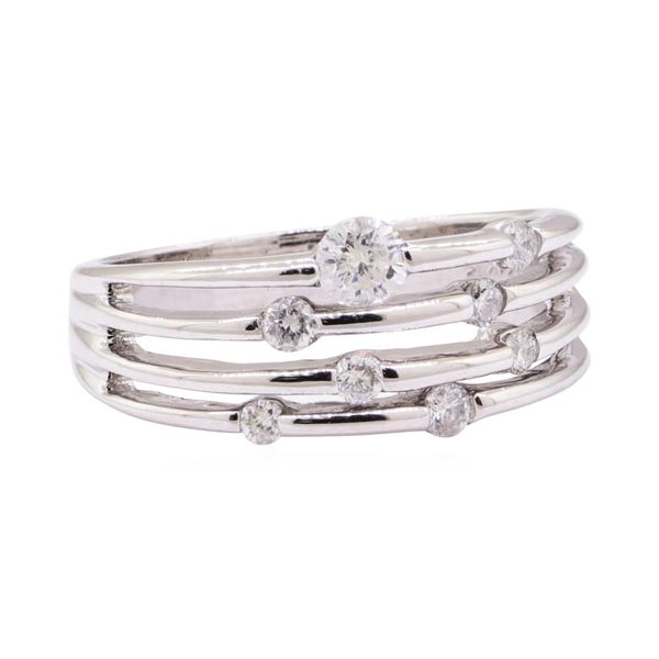 0.36 ctw Diamond Band - 14KT White Gold