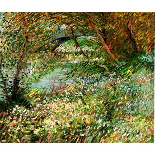 Van Gogh - Banks Of The Seine With Pont De Clichy In The Spring