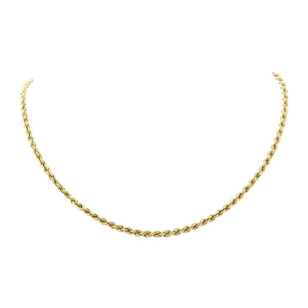 20 Inch Rope Chain - 14KT Yellow Gold