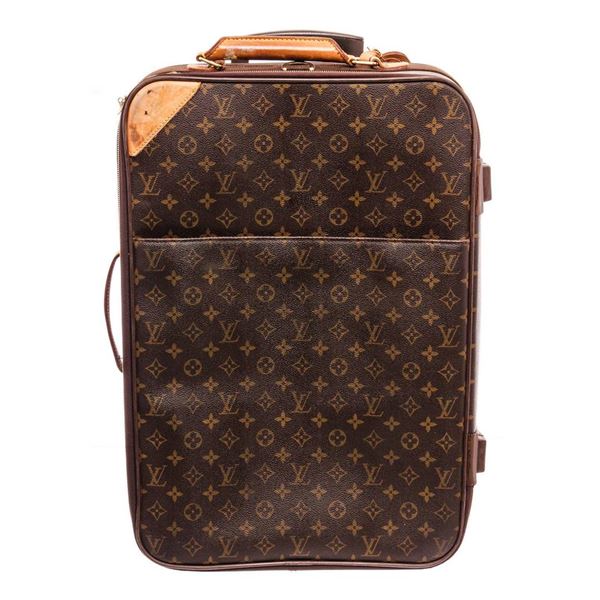Louis Vuitton Monogram Canvas Leather Pegase 55 cm Luggage