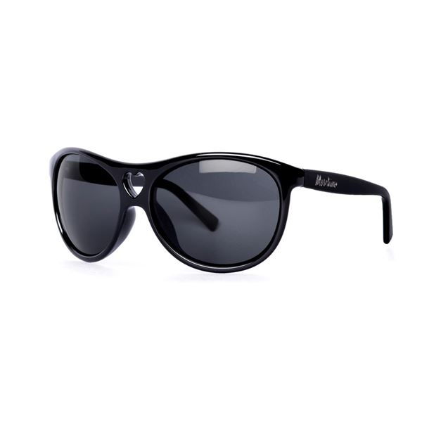 MOSCHINO MO 500 SUNGLASSES - BLACK/SMOKE (01) LENS SIZE 61-17-125MM