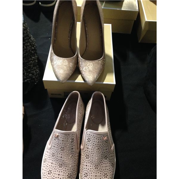 LADIES MICHAEL KORS PUMPS IN SIZE 9 AND LADIES SLIP ON'S SIZE 10